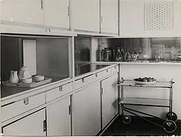 Harnischmacher House I, kitchen, Wiesbaden, Germany.